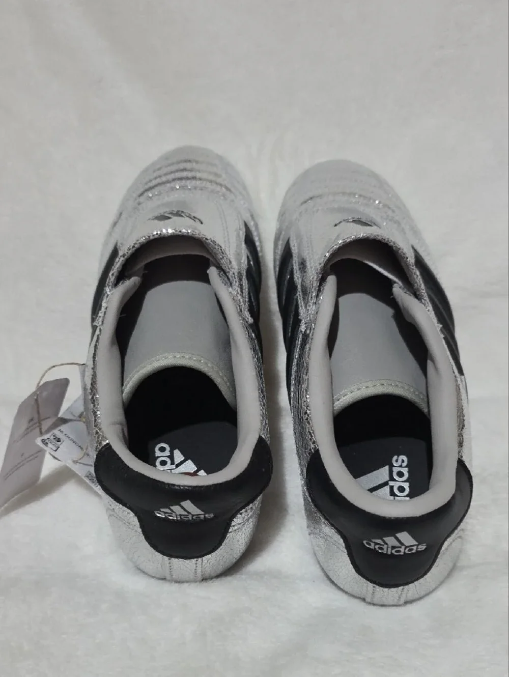 adidas Taekwondo Silver Metallic Women's Sneakers.